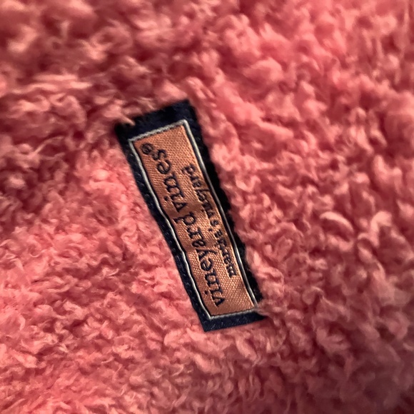 Vineyard Vines pink fleece quarter zip XL - Picture 5 of 11